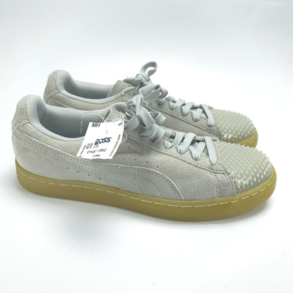 Puma Shoes - Puma Suede Jelly Grey Leather Womens Sz 7.5 EU 38 Low top Trainers 365859 02